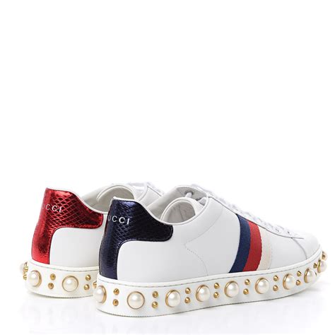 gucci pearl sneakers